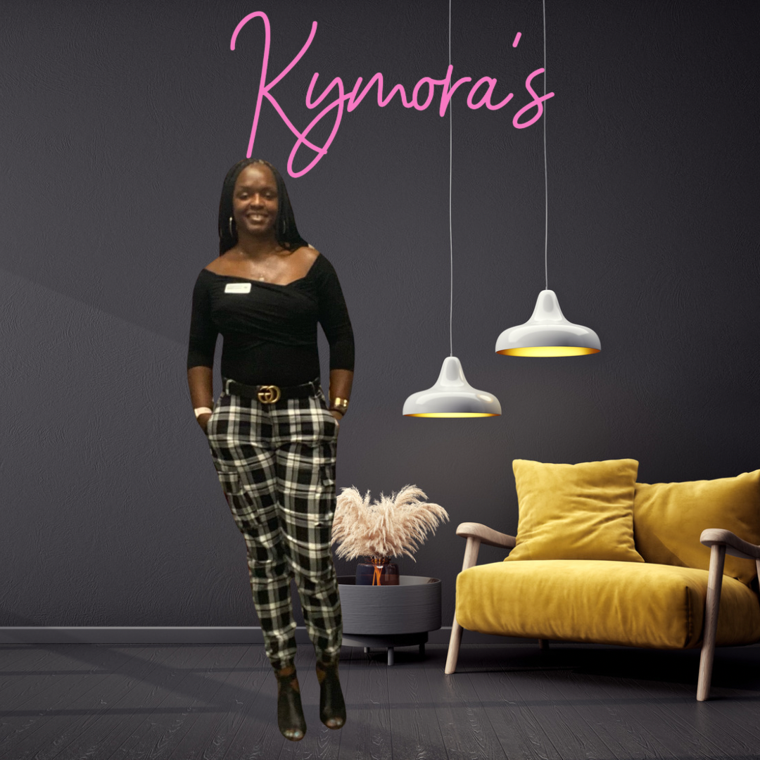 High Waist Checker Joggers