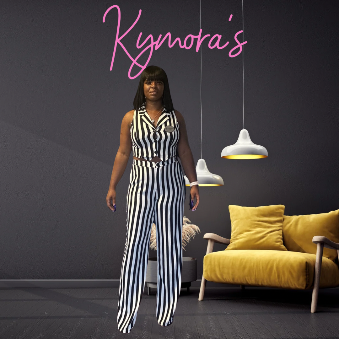 Zara Striped Pants Set