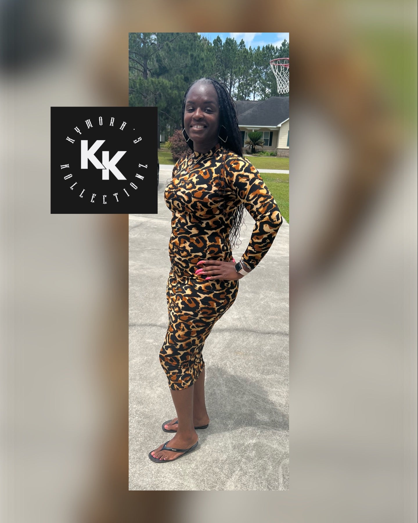 Jazmyn Leopard Bodycon Dress