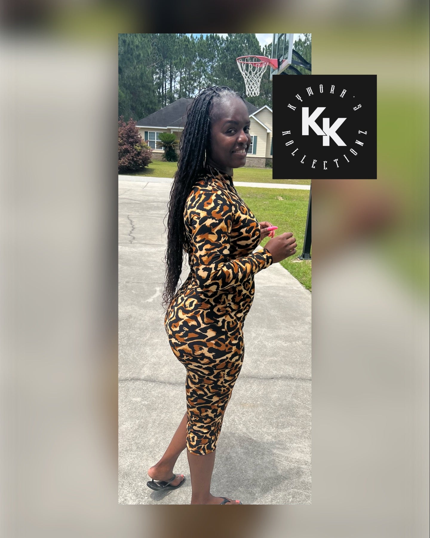 Jazmyn Leopard Bodycon Dress