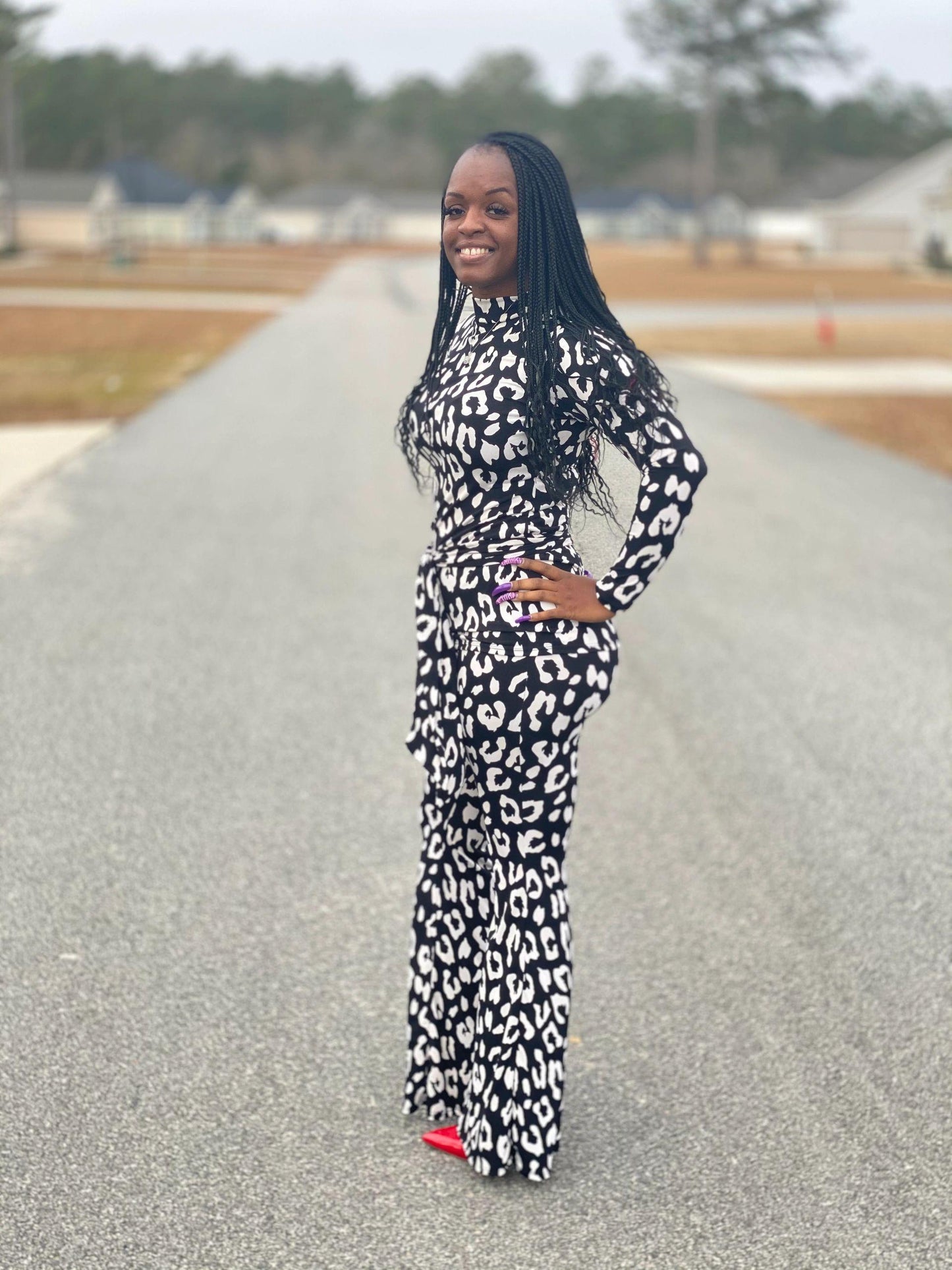 Kasey Wide Leg Pants Suit