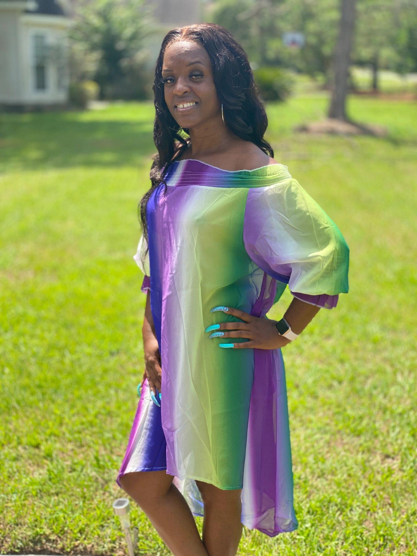 Purple Rainbow Maxi