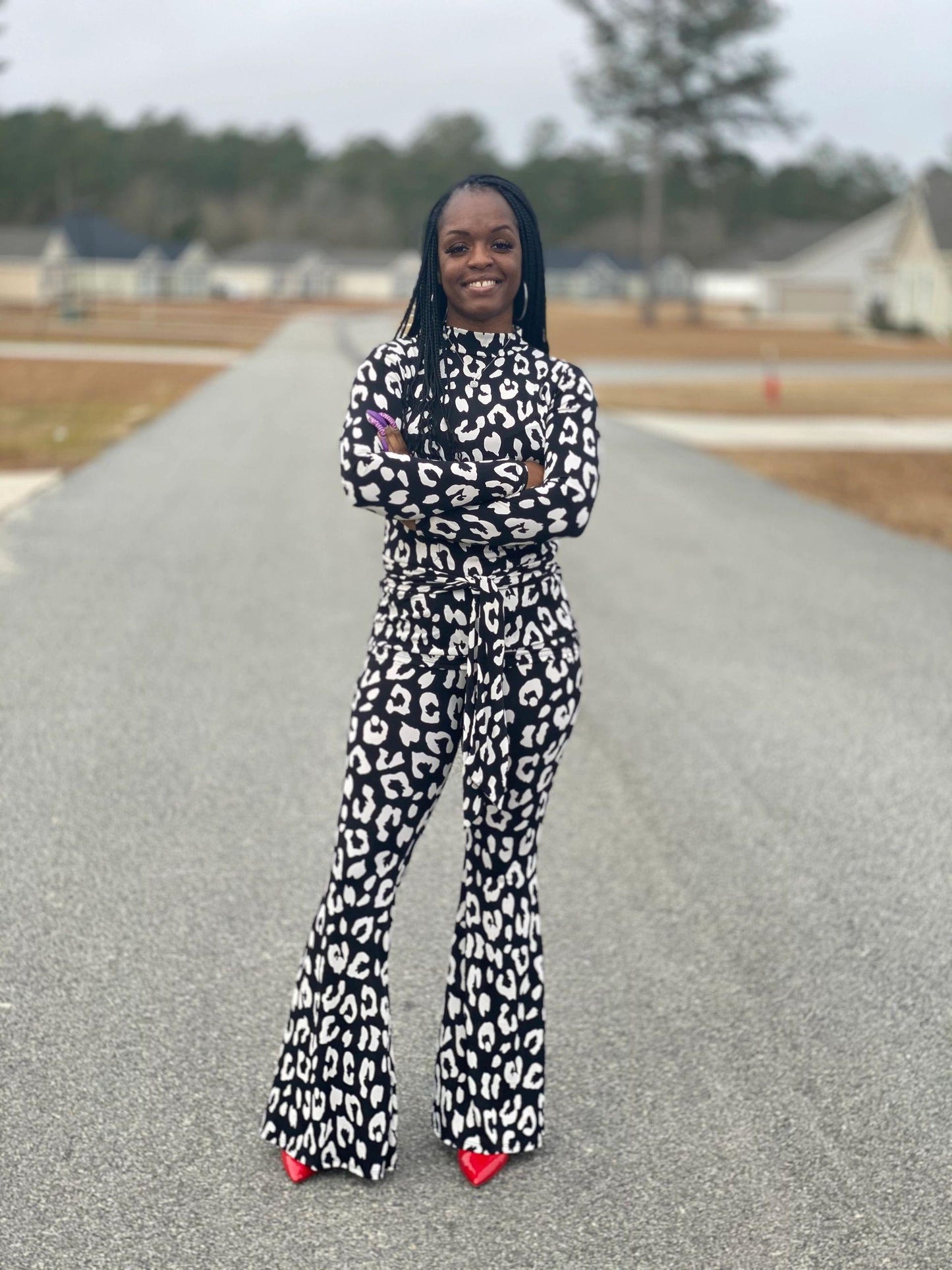 Kasey Wide Leg Pants Suit