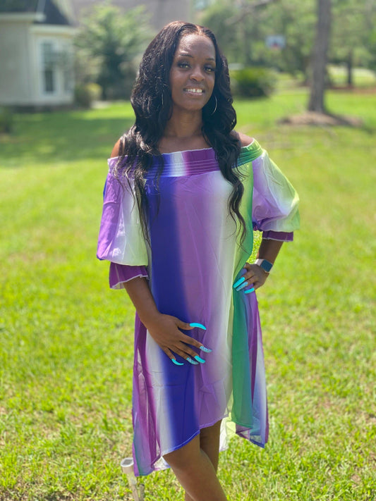 Purple Rainbow Maxi