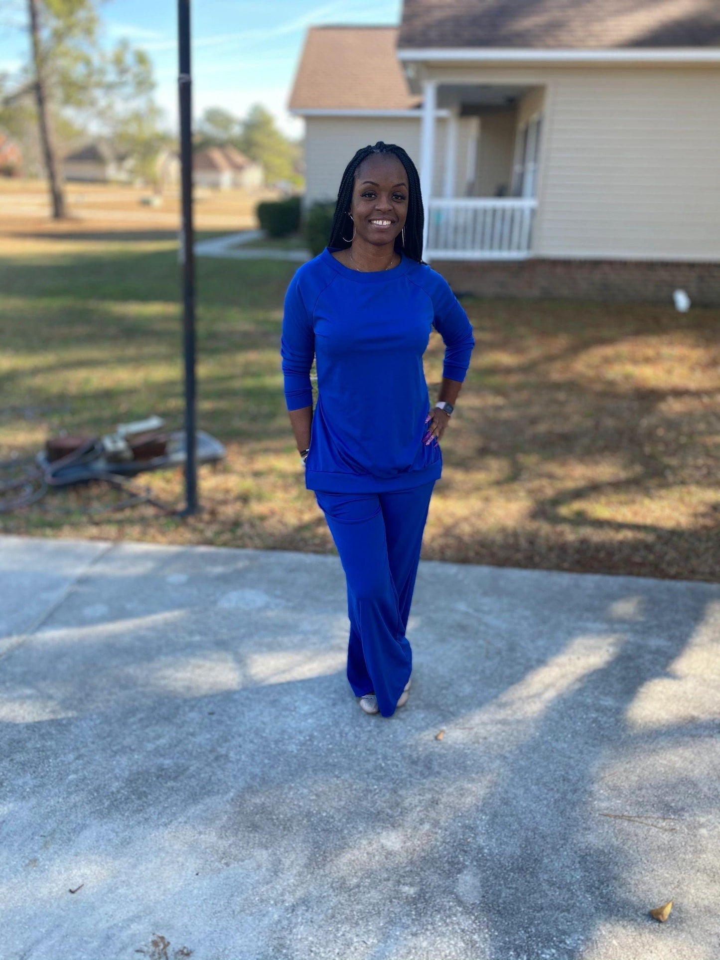 Gwen Casual Two Piece Royal Blue