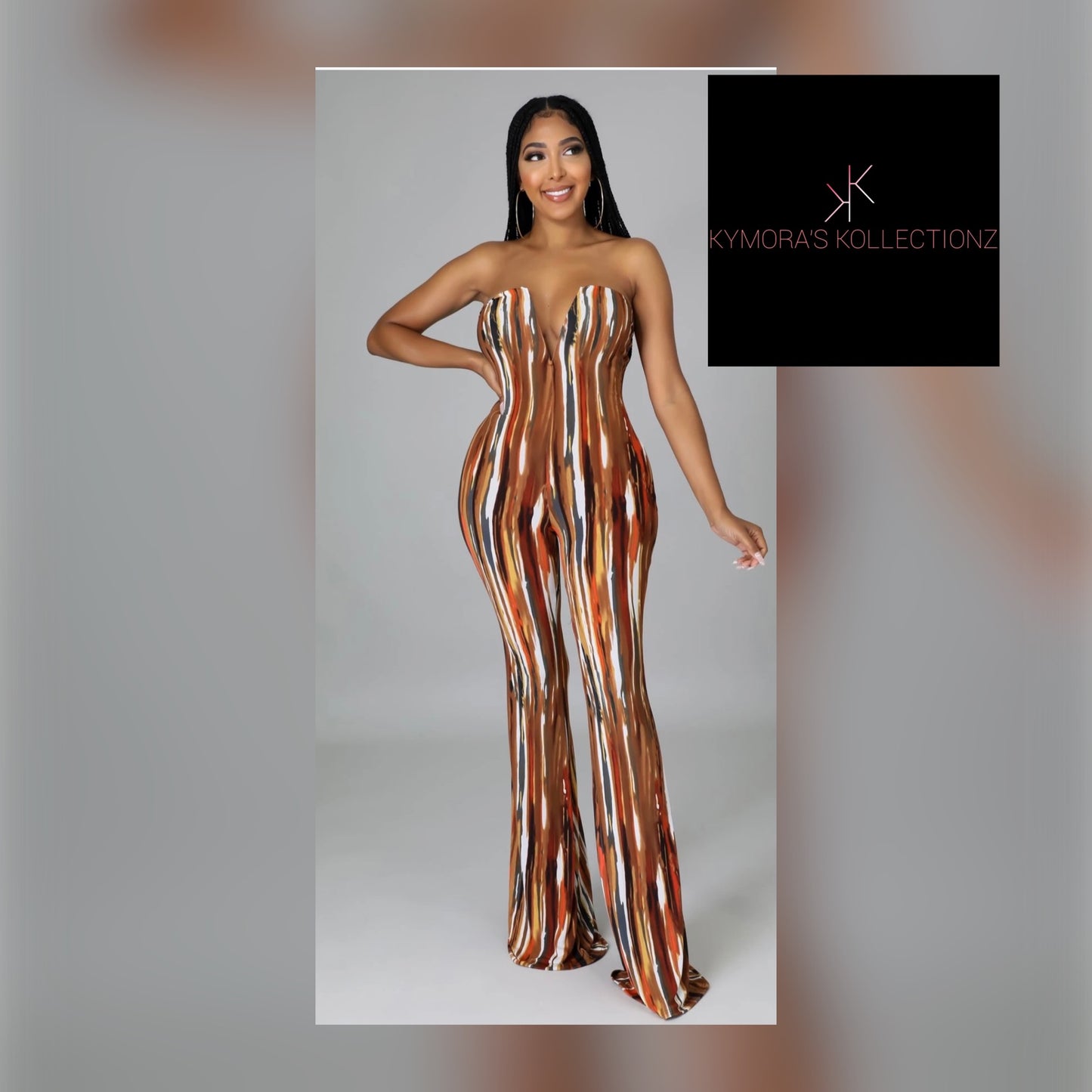 Summer Jumpsuit Brown