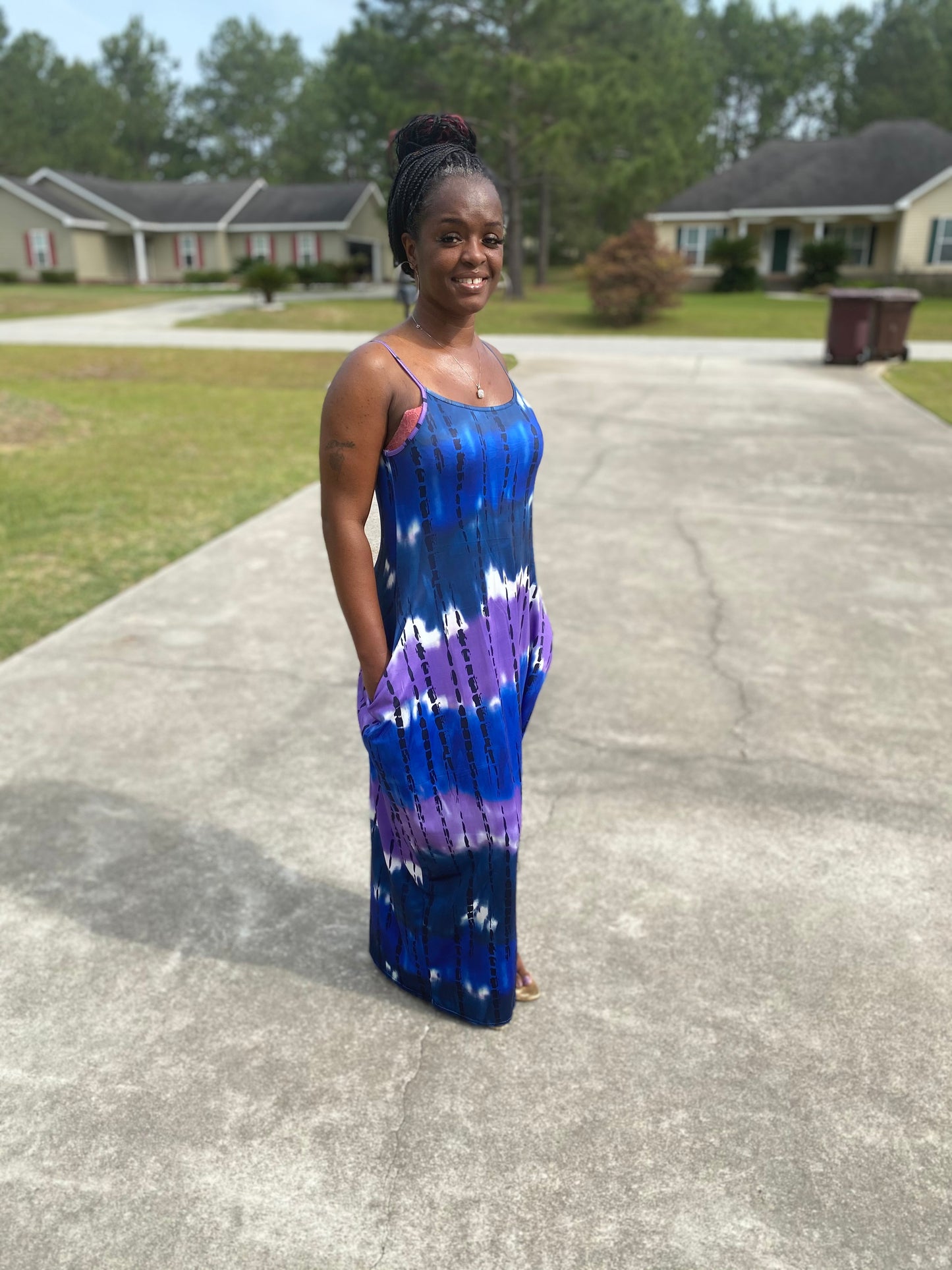 Purple Tie Dye Maxi