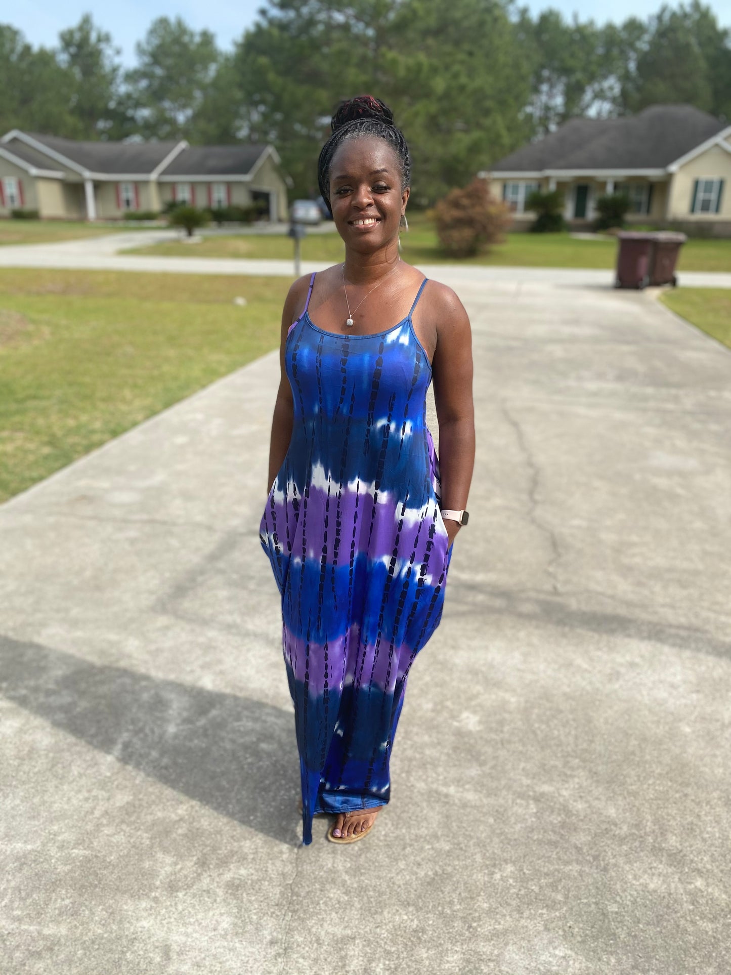 Purple Tie Dye Maxi