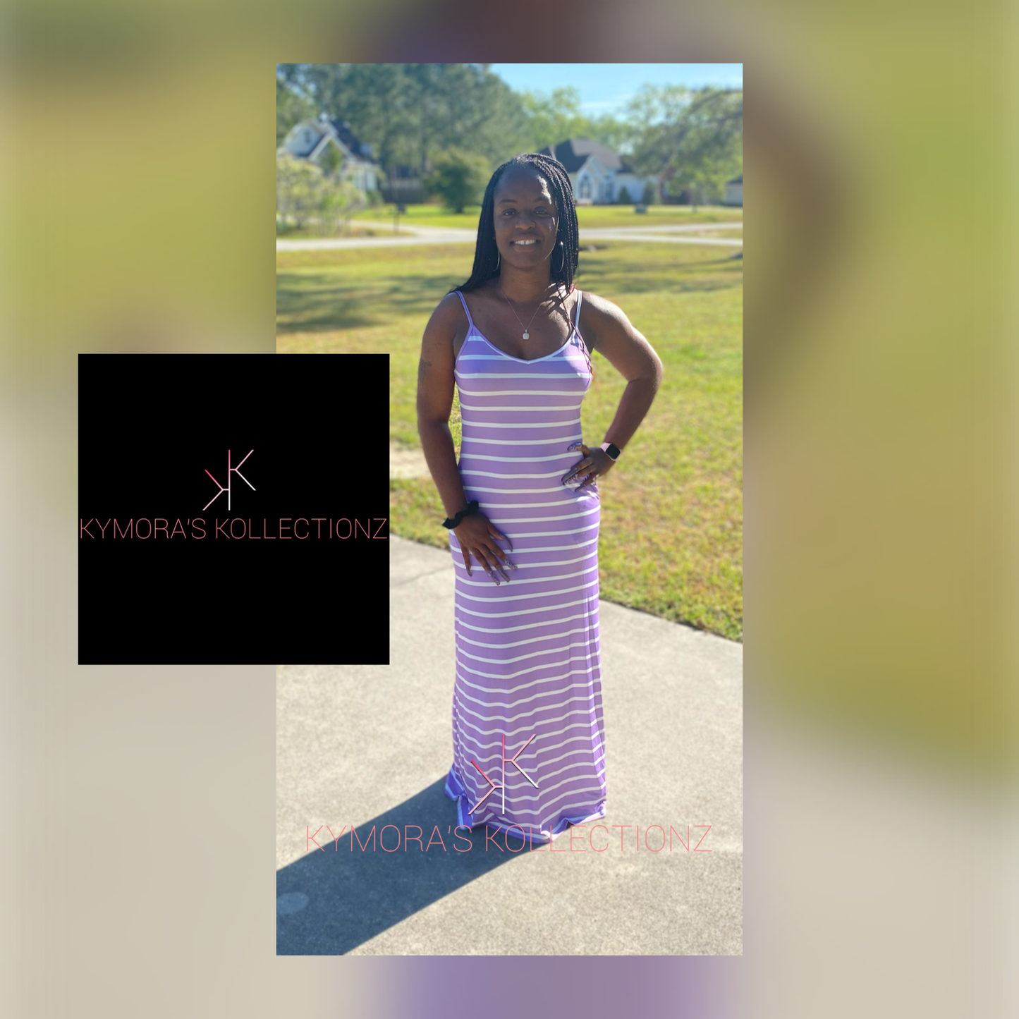 Striped Maxi Dress