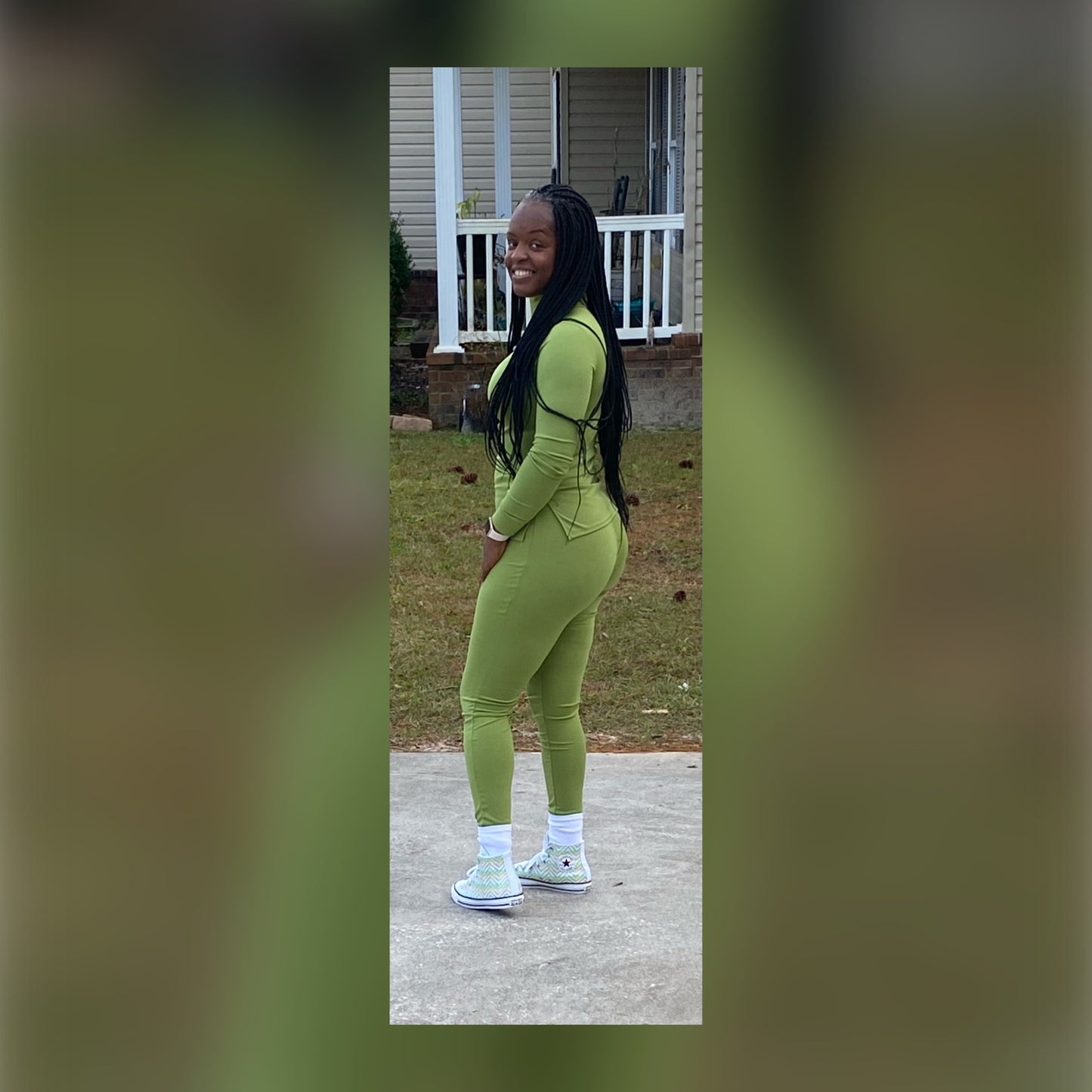 Dynese Green Two Piece
