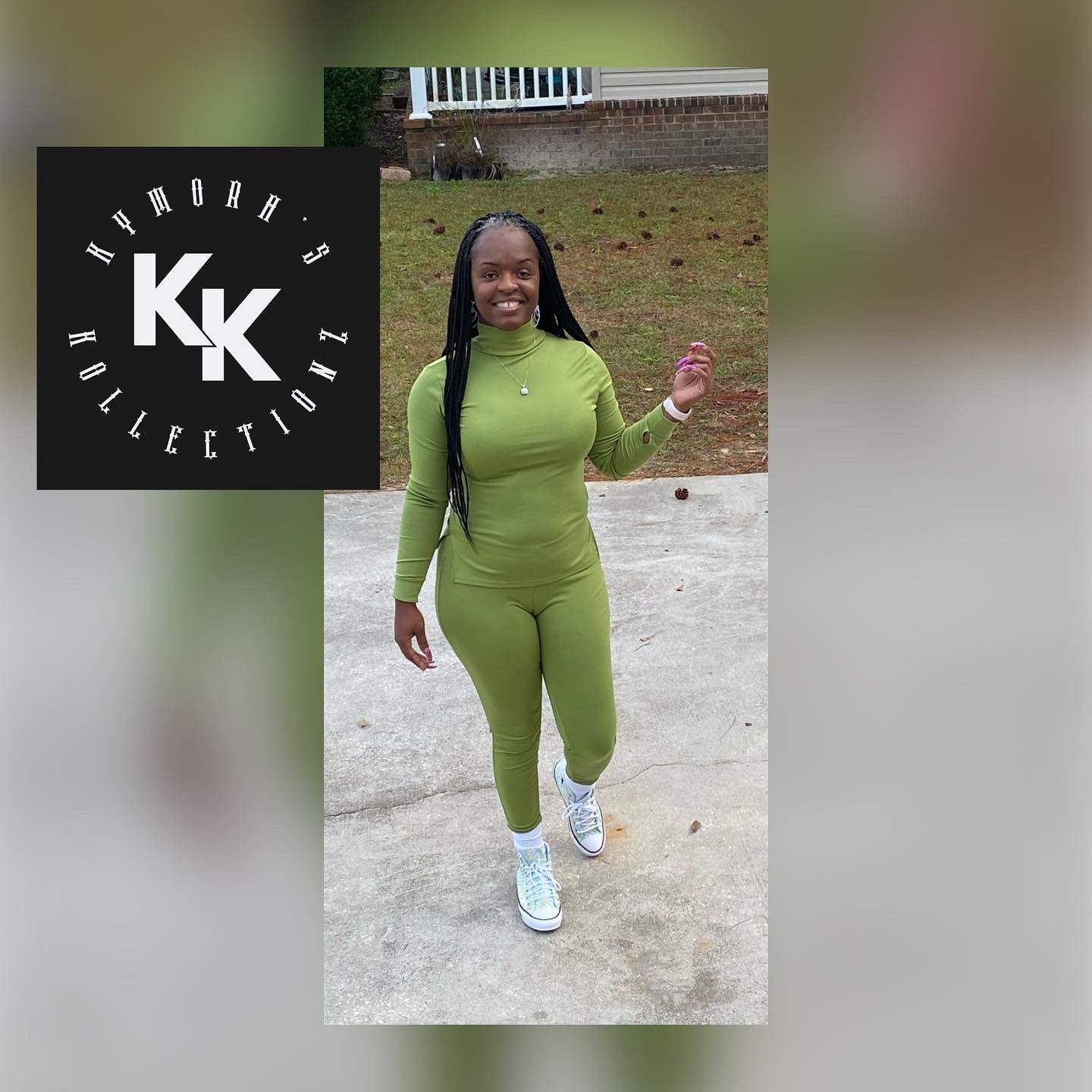 Dynese Green Two Piece
