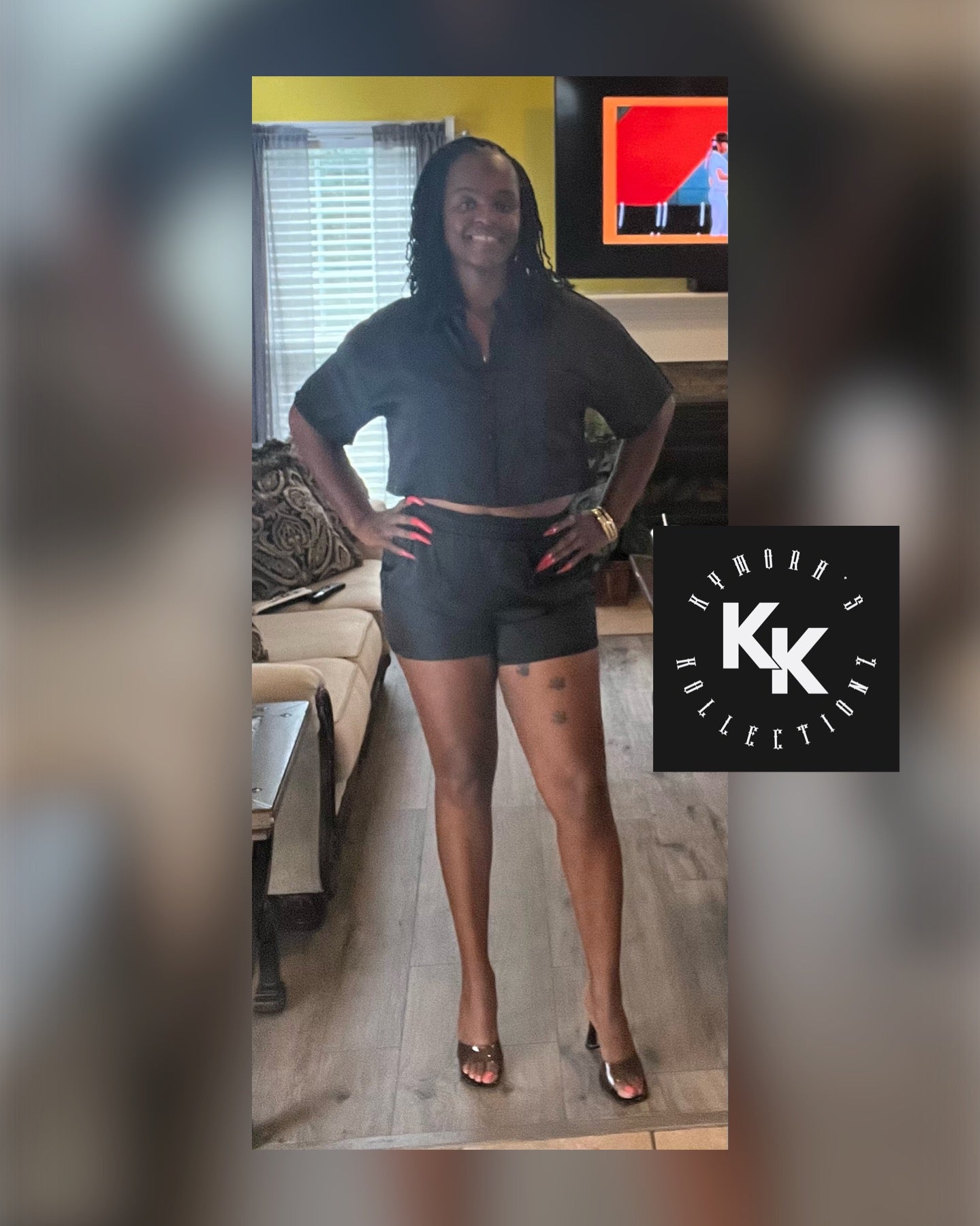 Allure Satin Crop Top and Shorts