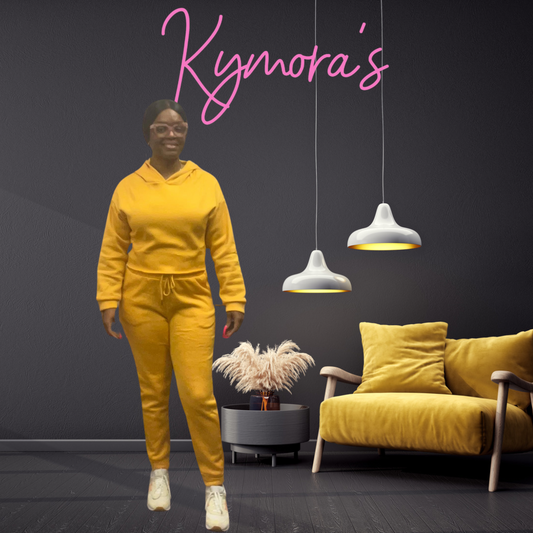 Daisy Cropped Hoodie Sweat Set