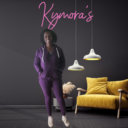 Purple Fleece Jogger Set