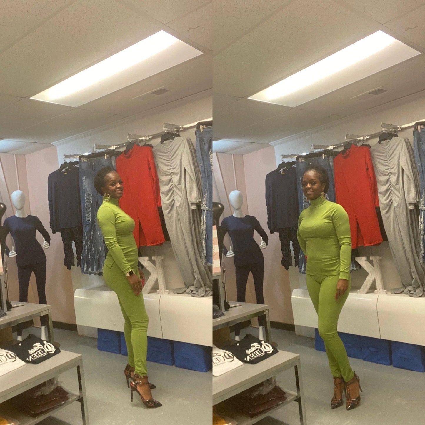 Dynese Green Two Piece