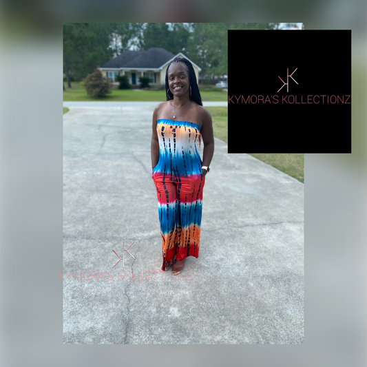 Tie Dye Tube Top Romper