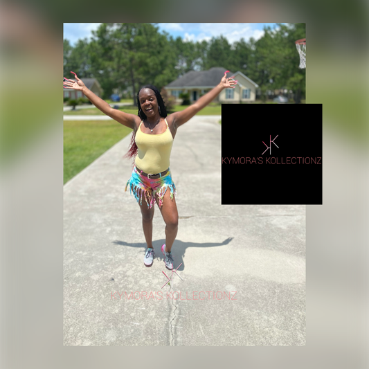 Tie Dye Fringe Shorts