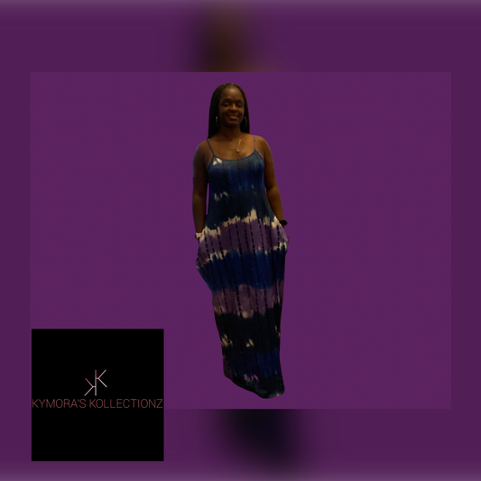 Purple Tie Dye Maxi